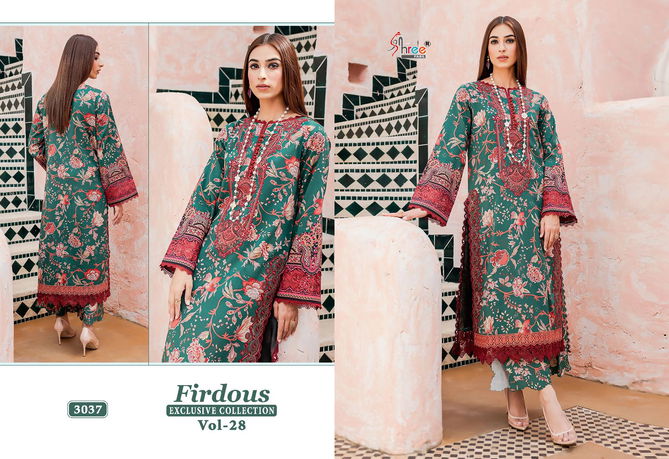 Firdous Exclusive Collection Vol 28 By Shree Jam Cotton Pakistani Suits Wholesale Online